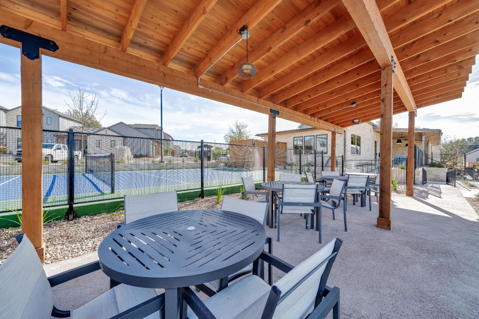 patio at The parcHAUS at Mustang Drive